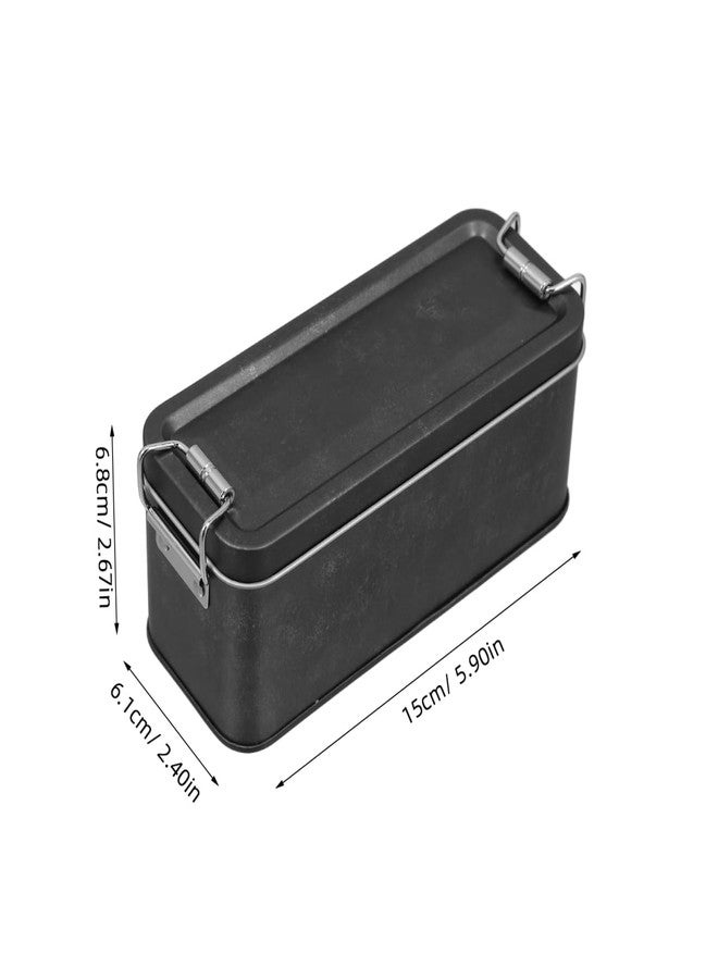 BRIGHTFUFU Metal Tin Box Cookie Tins with Lids Small Storage Container Mini Portable Box for Cookies Candy Snacks Crafts Kitchen Storage Christmas Favor Idea for Kids Adults - Image 5